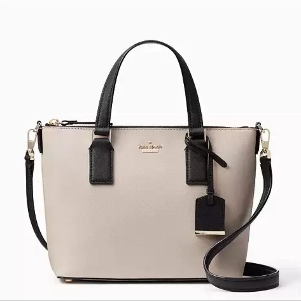 🩵Kate Spade Tusk & Black Cameron Street Lucie Convertible Crossbody Purse
